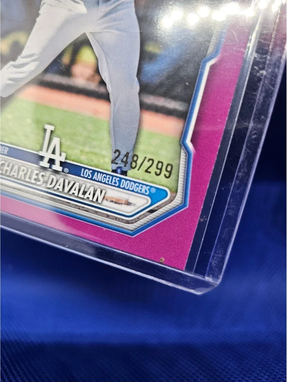 Charles Davalan [Fuchsia Border] #BP-73 - 2026 Bowman Paper Prospect - No. /299